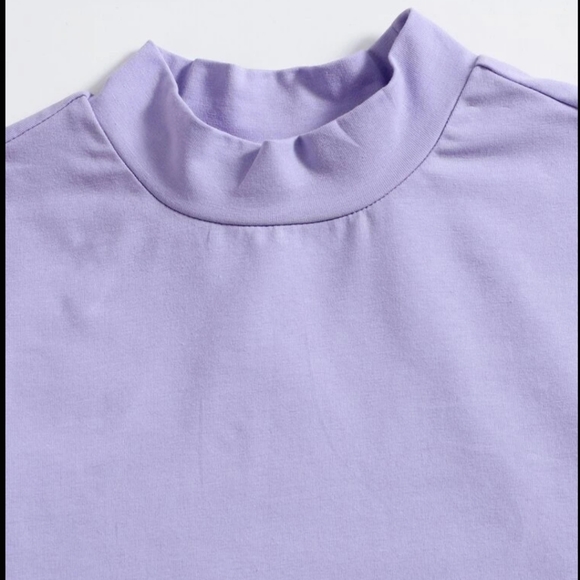 Lilac Crop Tee women's Juniors - Picture 2 of 13